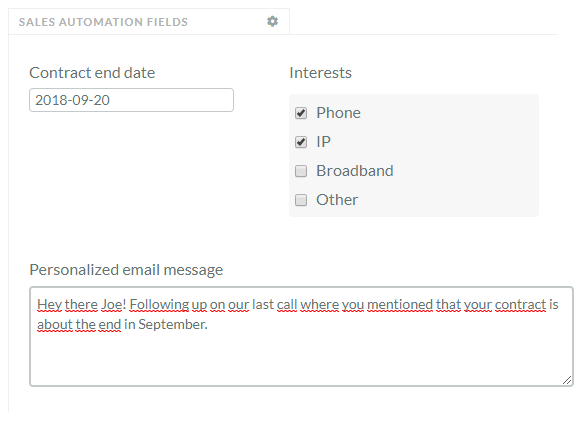 Sales automation variables in CRM sales automation variables in CRM