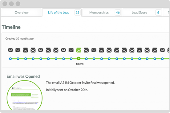 Track email opening clicks