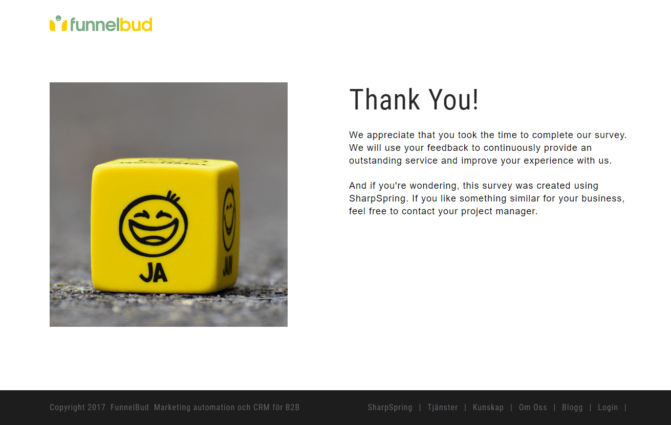 NPS Thank You Page