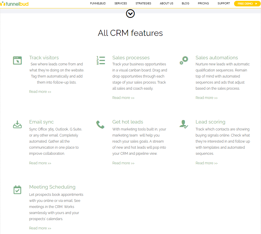 all CRM features