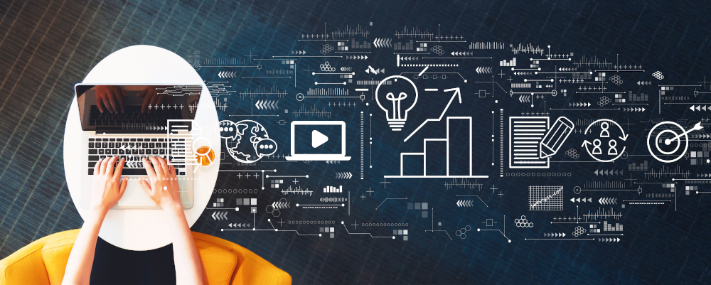 Content,Marketing,Concept,With,Person,Using,A,Laptop,On,A