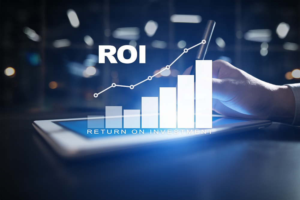 Roi,,Return,On,Investment,Business,And,Technology,Concept.,Virtual,Screen